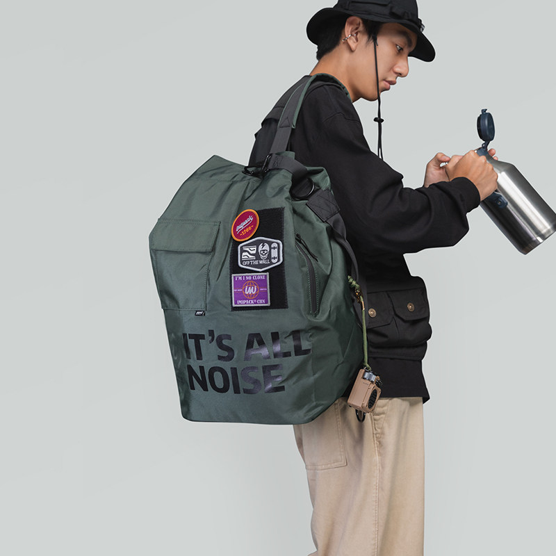 iMipack多功能双肩包男女机能抽绳背包斜挎大容量篮球头盔包两用,淘宝优惠券,粉丝福利购,淘宝优惠卷