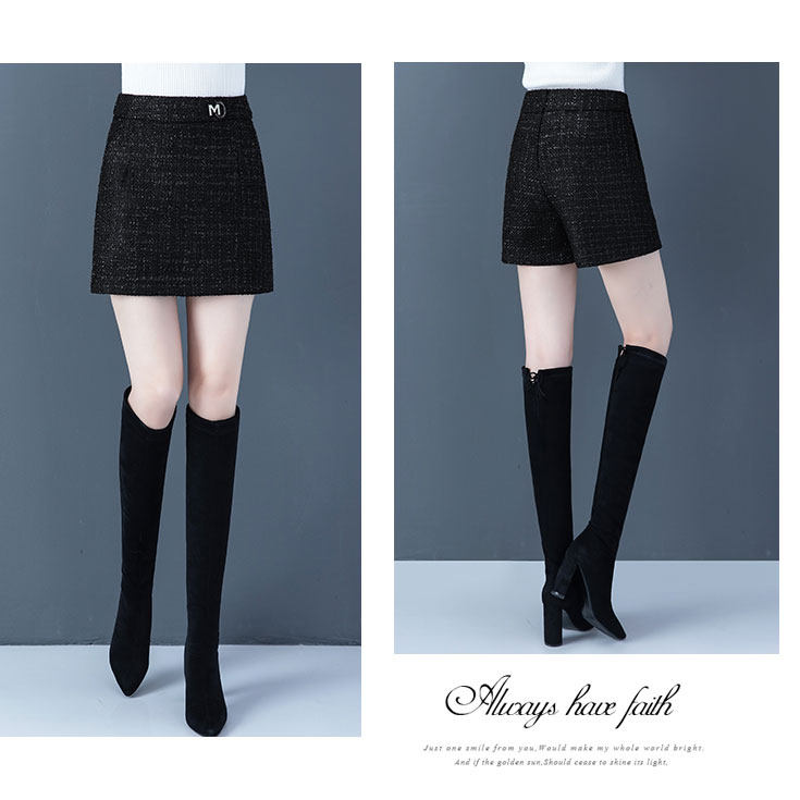 裙裤高腰a字2020年秋冬新款半身裙 dflv休闲裤