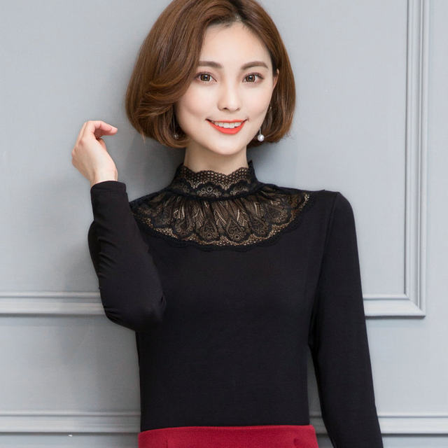Versatile slim fit stand collar modal long sleeve shirt shirt