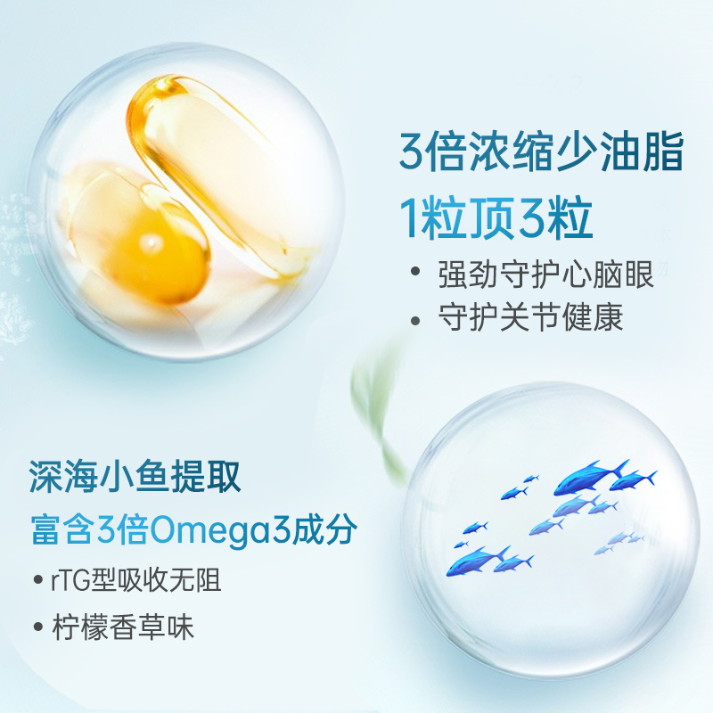 澳洲Blackmores澳佳宝深海鱼油3倍Omega3软胶囊dha补脑进口保健品