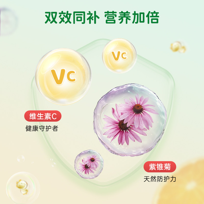 贺寿利维生素C咀嚼片免疫力抵抗力天然vc维他命c内服美白yh临期 - 图0