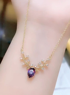 一鹿有你小麋鹿吊坠项链