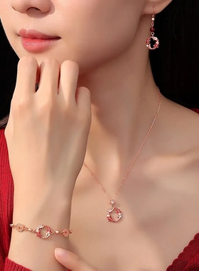 原创招财锦鲤手链女纯银国潮