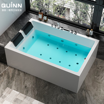 Quéin Integrated Seamless Double Couple Acrylic Massage Bathtub Big Space Folk Hotel Home Thermostatic Bath