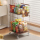 Snack rack movable trolley