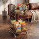Movable multi-layer snack storage rack
