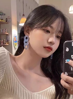 夏日显白减龄少女感醋酸耳环