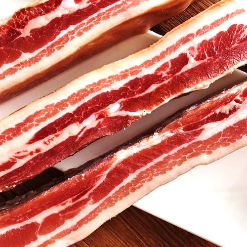 肋条五花咸肉250g-5斤腌笃鲜咸肉腌肉上海咸肉菜饭家乡咸肉腊肉 - 图0