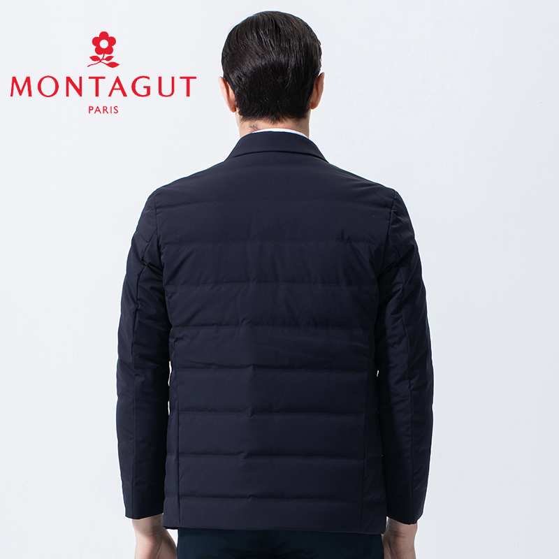 Montagut/梦特娇新款翻领商务休闲羽绒服男防风外套1120305