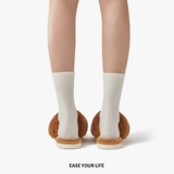 Тапочки, зимняя милая удерживающая тепло нескользящая детская обувь