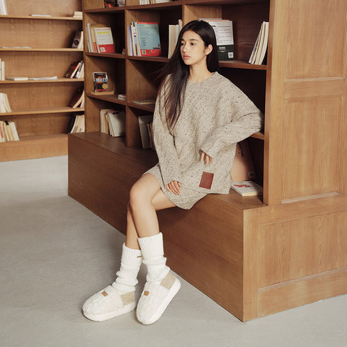 朴西司暖棉拖鞋女包跟冬季加绒室内家居防滑情侣保暖两穿棉拖鞋男 - 图3