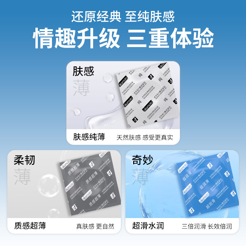 冈本超润滑丨超薄避孕套男用安全套超薄裸入情趣官方旗舰店正品