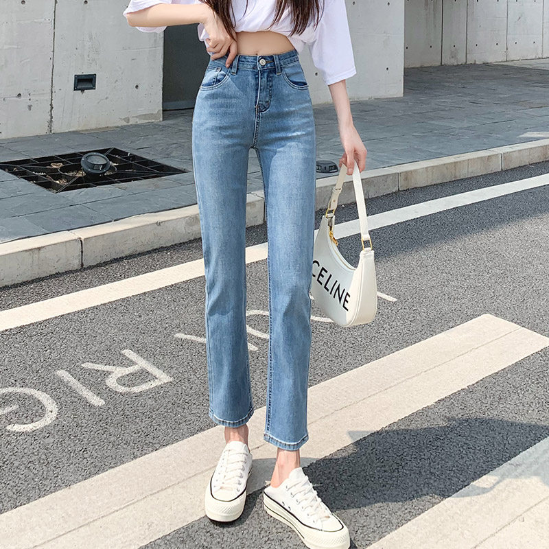 2023年春秋新款小个子烟管牛仔裤 prepfix牛仔裤