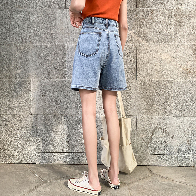 2020年夏季新款5分高腰 prepfix牛仔裤