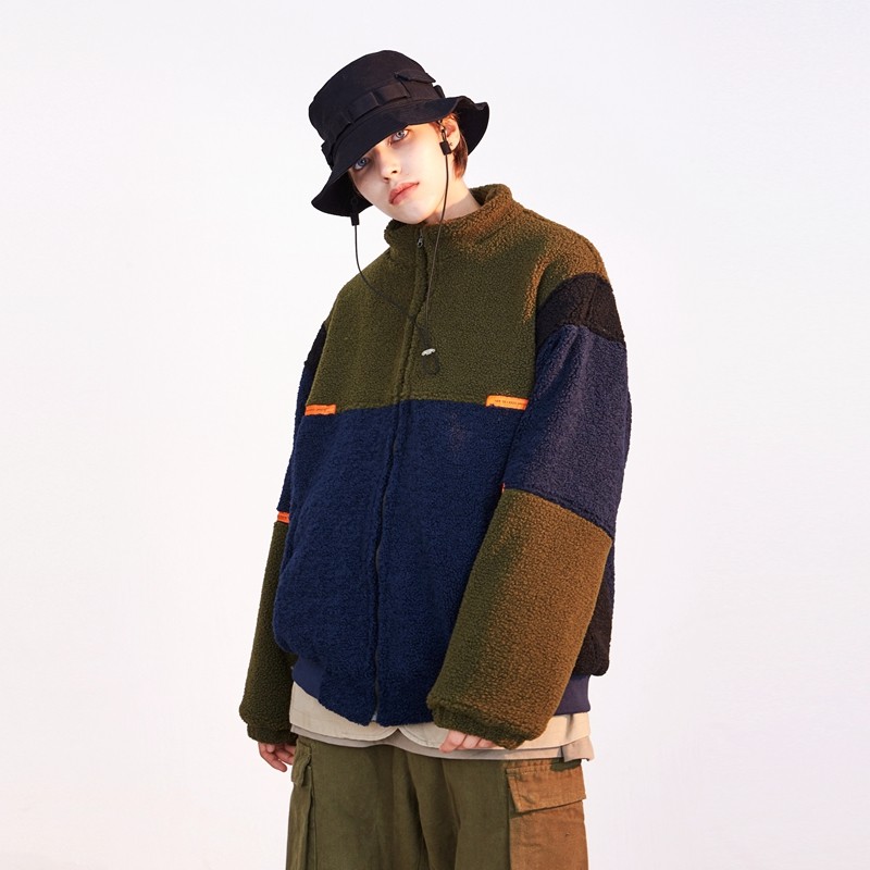 2020新款摇粒绒潮加厚宽松工装棉衣 hetyy短外套