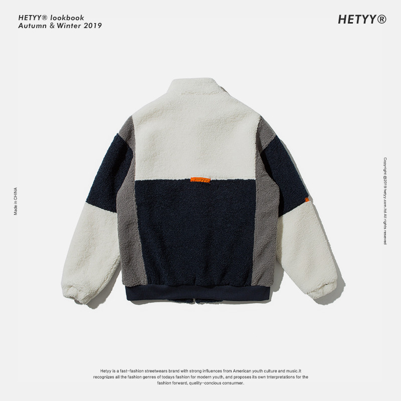 2020新款摇粒绒潮加厚宽松工装棉衣 hetyy短外套