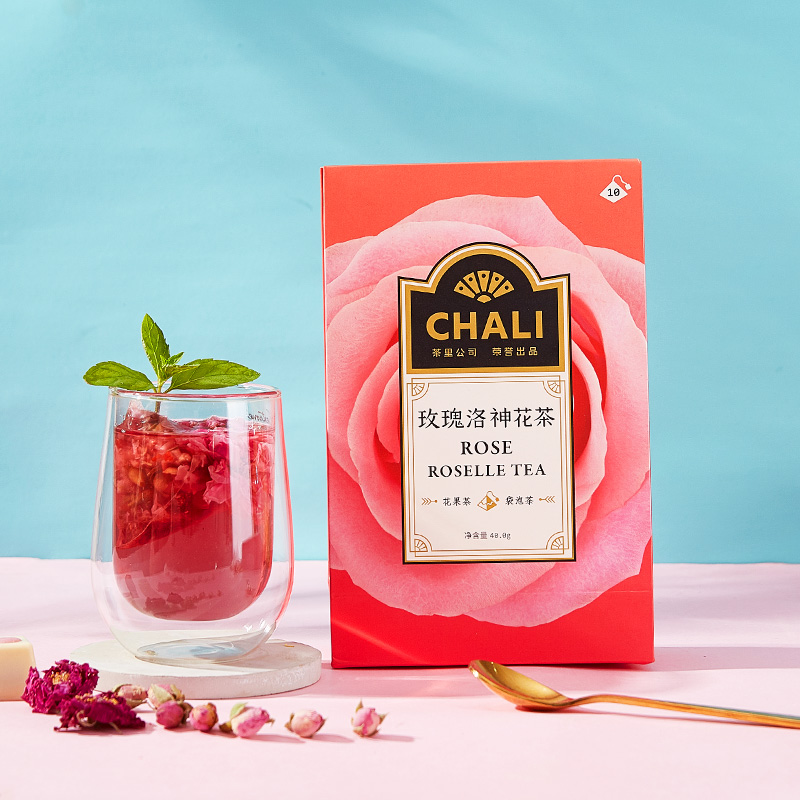 CHALI 洛神花茶玫瑰花红枣蔓越莓花草茶茶包茶叶茶里公司出品花茶 - 图3