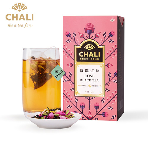 CHALI 玫瑰红茶花茶食品级重瓣红玫瑰花草茶叶茶里公司出品茶包 - 图3