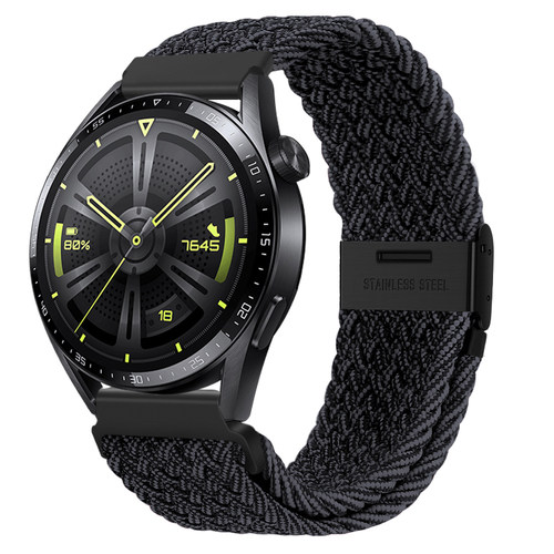 适用华为gt4表带fit3编织gt5尼龙gt6p表带gt3pro新款watch3磁吸gs3i荣耀e手表magic智能s2小米s1运动gt2男女 - 图0