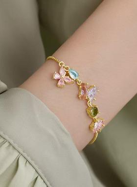 蝴蝶设计感精致爆款手串中古风