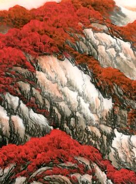 旭日东升小尺寸装饰招财山水画
