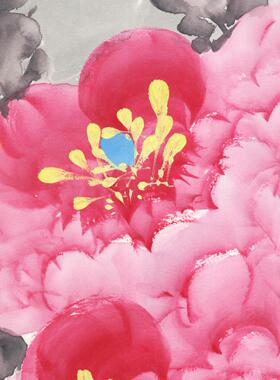 云海画业花开富贵国画画心新品上市