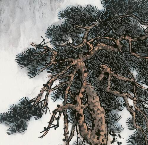 古塞春晖白雪石长城国画水墨山水画中式客厅装饰挂画微喷宣纸画心 - 图1