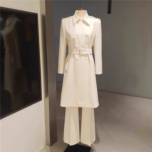 韩国代购正品 美夏MICHAA女装25春 宋慧乔风衣时尚通勤MIP2WBY230 - 图0