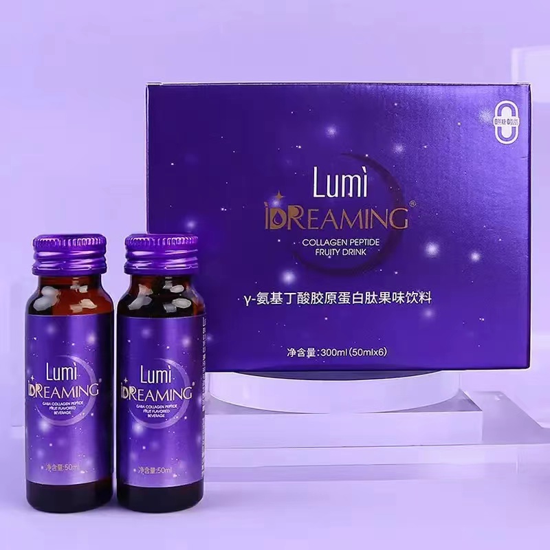 51特惠】lumi梦胶原源 鱼胶原蛋白Y-氨基丁酸小分子肽口服液6瓶 - 图1