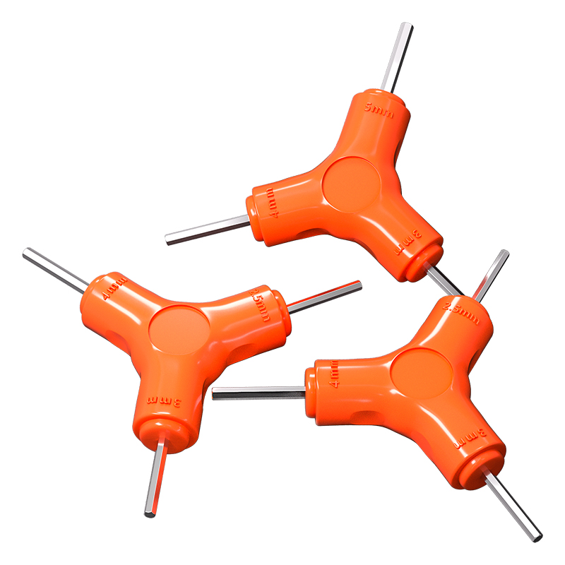 三叉 Y型内六角扳手2.5 3 4 5 6 8mm三头组合六棱 自行车修理工具 - 图3