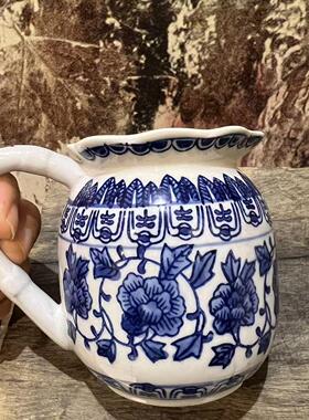 青花瓷迷你清酒壶烧酒花器花瓶