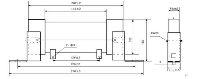 FNR PRHX片状无感线绕电阻变频器缓冲启动电阻 250W 600R 600欧-图0