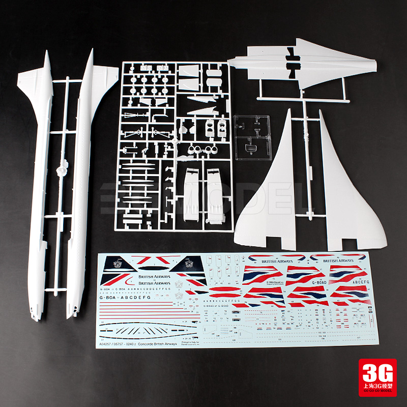 3G模型 Revell/利华拼装飞机 04257协和式客机模型 1/144-图2