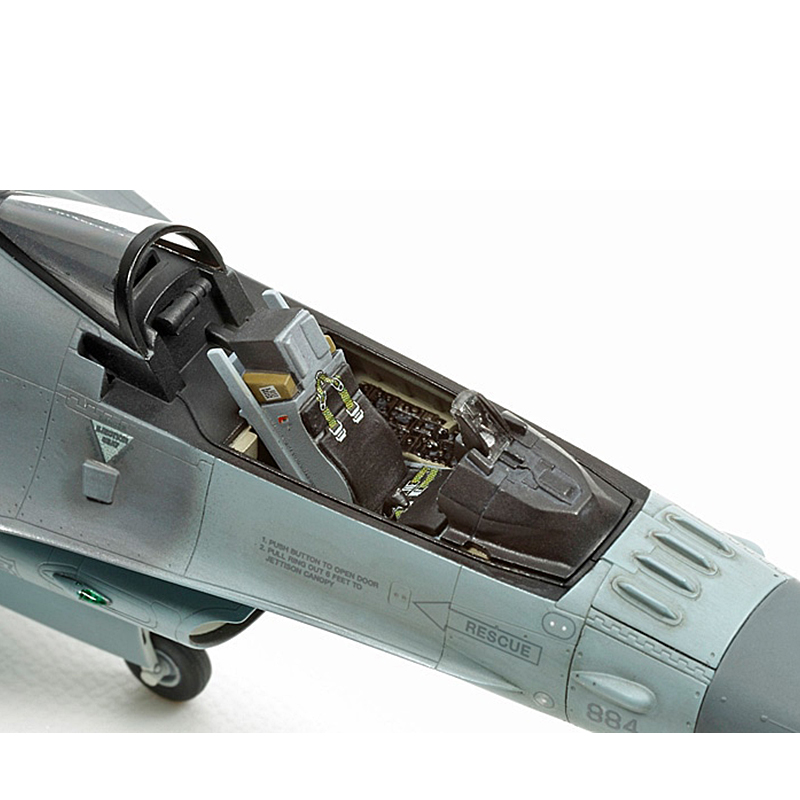 3G模型田宫拼装飞机 60786现代美国 F16CJ多用途战斗机 1/72-图1