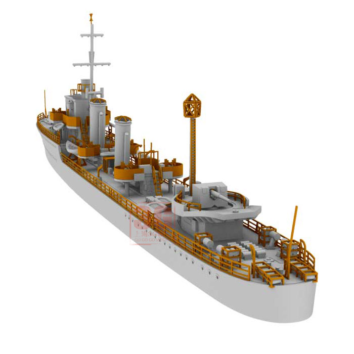 3G模型 IBG拼装舰船 700-07 波兰加兰德号 G级 驱逐舰 1944 1/700 - 图3