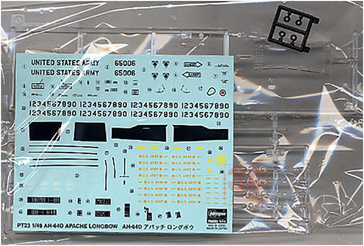 3G模型 长谷川拼装飞机 07223 AH-64D长弓阿帕奇武装直升机 1/48