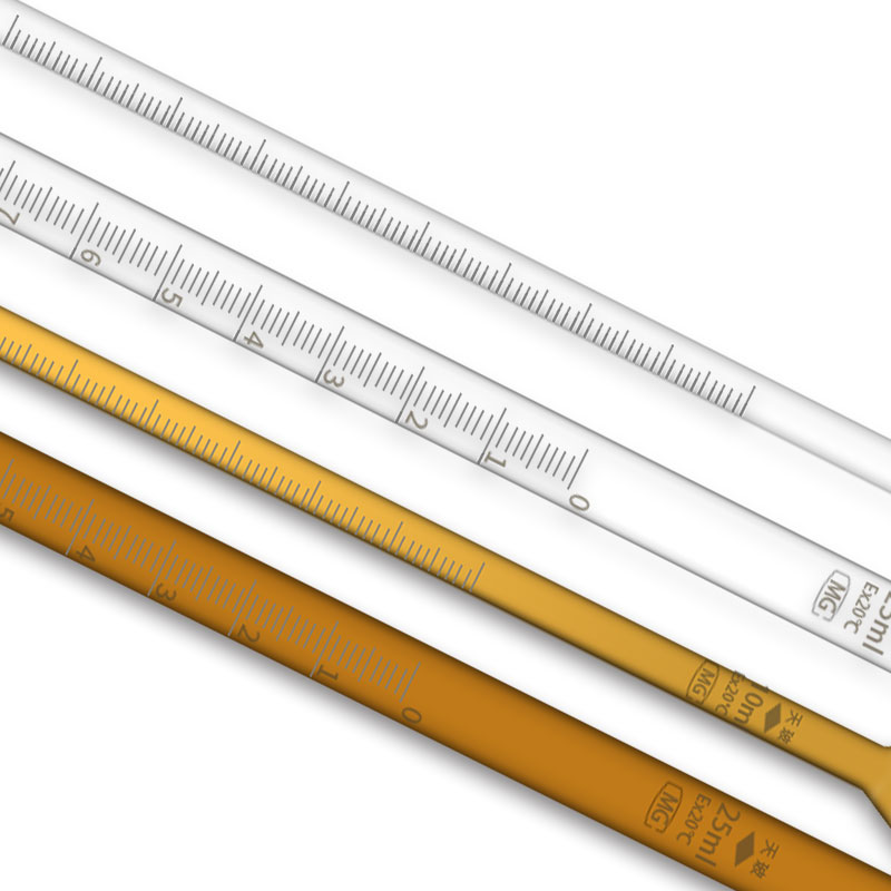 天玻酸碱滴定管白色棕色聚四氟酸式碱式滴定管10ml25ml50ml可过检-图2
