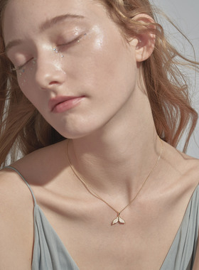 terra金镶钻网红鱼尾人鱼姬项链