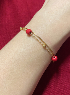 彩彩李原创小众设计陶瓷手链