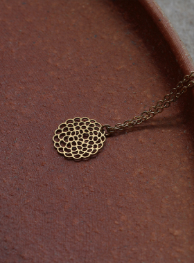 moorigin大理花项链轻奢礼物