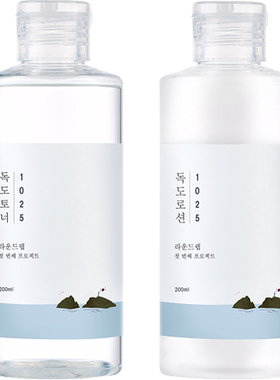 roundlab柔恩莱独岛爽肤水200ml湿敷水补水保湿化妆水敏感肌学生