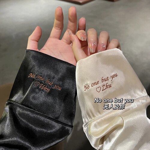 小红书同款私人定制刺绣女简约睡衣送闺蜜情侣生日礼物高档礼盒 - 图0