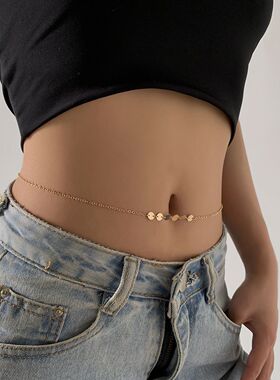 金属亮片腰链简约性感欧美风