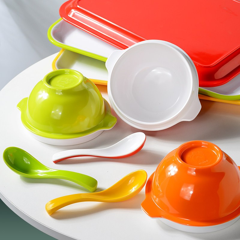 八宝粥碗密胺双耳碗谷连天仿瓷防摔餐具餐饮连锁商用早餐店甜品碗