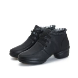 Демисезонная обувь, модные танцующие туфли, мягкая подошва, из натуральной кожи