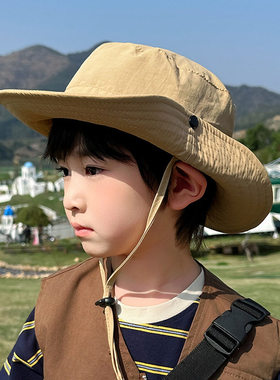 宝宝夏季遮阳帽速干登山帽子薄款