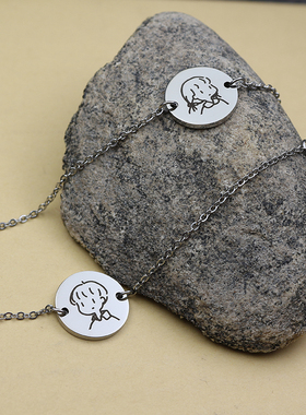 手链哆啦A梦女男编织七夕礼物