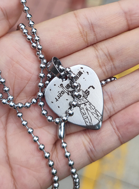 拨片项链林俊杰剪影小太阳标志