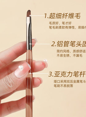 美甲笔透咖色彩绘工具笔