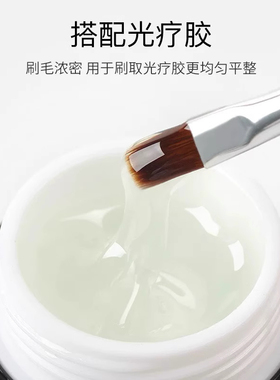 美甲工具笔刷小圆头白杆凝胶笔
